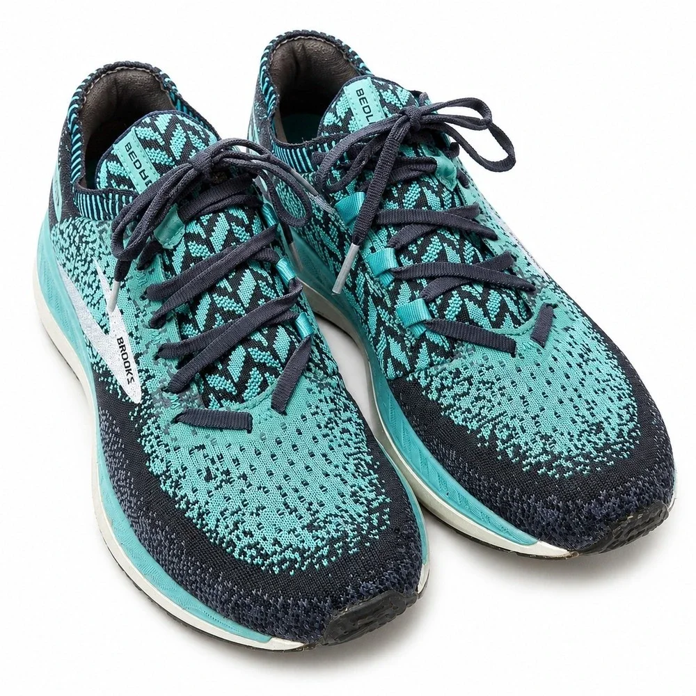 BROOKS Bedlam Running Sneaker Womens Sz 8 Green/Black Colorway Train Athleisure